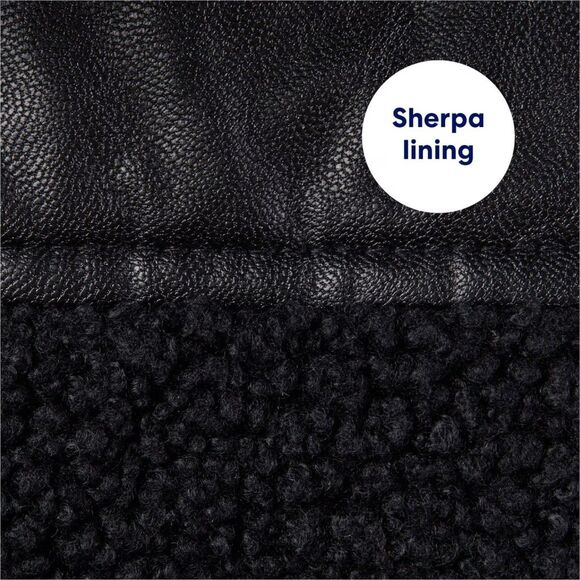 Frisco - Medium Weight - Faux Leather Hooded Dog/Cat Parka - Brand New! - Picture 3 of 7